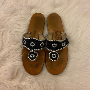 Navy and silver Jack Rogers!!